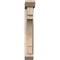 Ekena Millwork Merced Slat Smooth Bracket w/ Offset Brace, Douglas Fir, 5 1/2"W x 24"D x 36"H BKT0604X24X36MRC06SDF - alternate 4